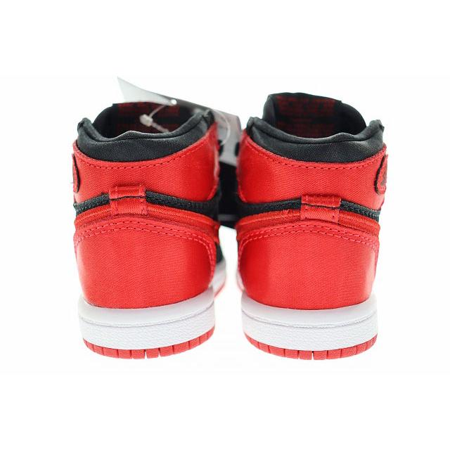 未使用品 ナイキ NIKE JORDAN 1 RETRO HIGH OG TD SATIN BRED 2023 9cm 3C FD5305-061 ジョーダン I レトロ ハイ トドラー サテン ブレッド｜vectorpremium｜04