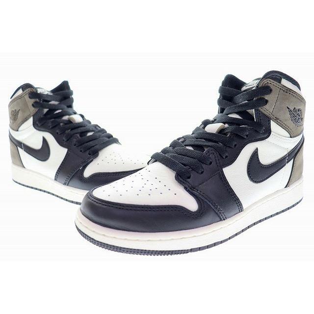 ナイキ GS エアジョーダン1 ハイ OG ダークモカ 25cm NIKE（ナイキ） NIKE AIR JORDAN 1 RETRO HIGH OG GS DARK MOCHA 2020