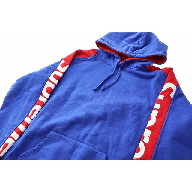 Supreme シュプリーム SUPREME 18SS SIDELINE HOODED SWEATSHIRT BLUE  