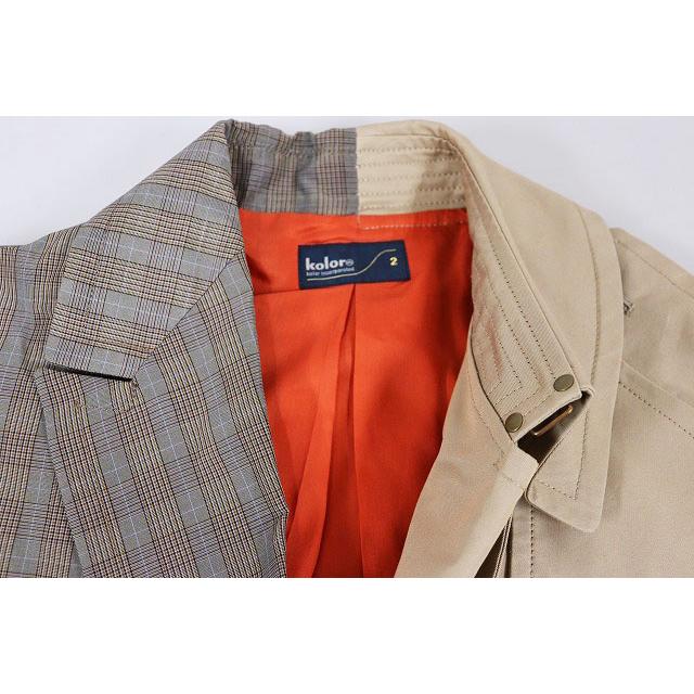 カラー kolor 20SS ドッキング トレンチコート SIZE2 20SCL カラー kolor 20SS ドッキング トレンチコート SIZE2 20SCL