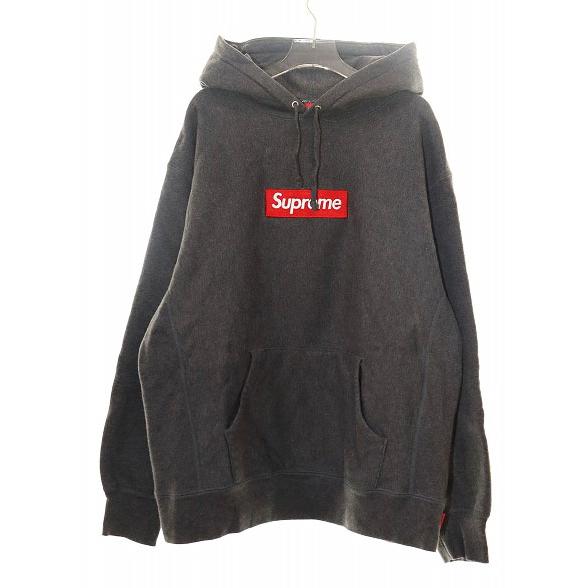シュプリーム SUPREME 21AW BOX LOGO HOODED SWEATSHIRT CHARCOAL M 