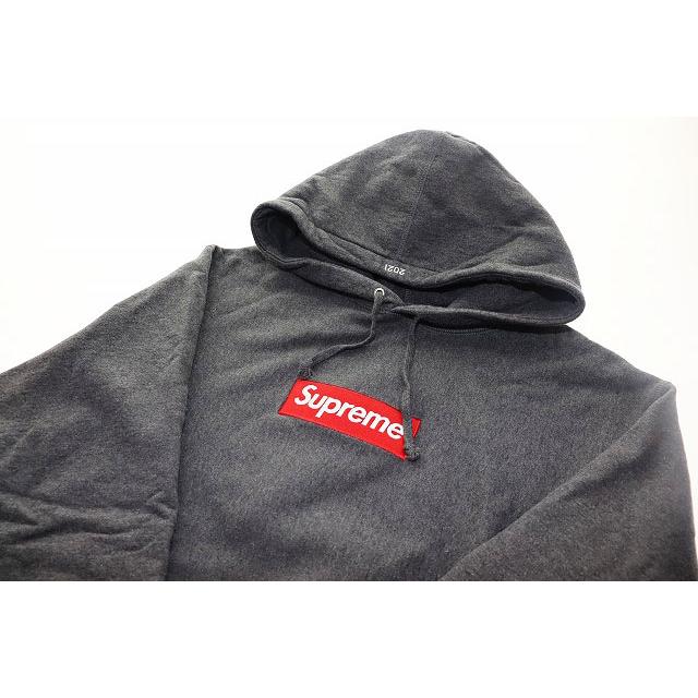 シュプリーム SUPREME 21AW BOX LOGO HOODED SWEATSHIRT CHARCOAL M 