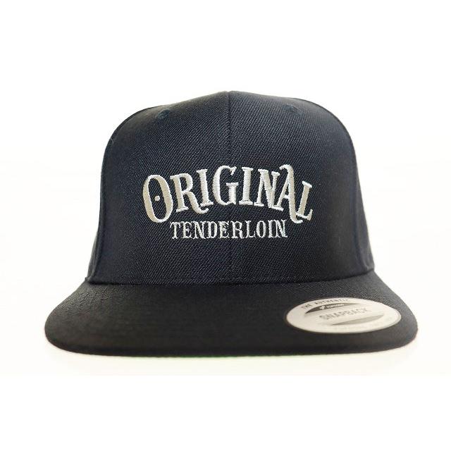 tenderloin ブラック スナップバックキャップ