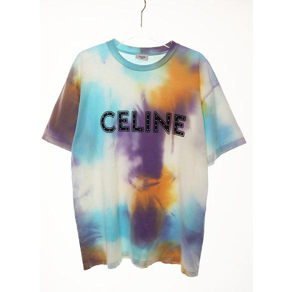 CELINE セリーヌ 21SS STUDDED LOGO TEE XS 2X687957M スタッズ ロゴ T 
