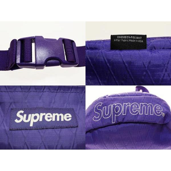 シュプリーム SUPREME 18AW WAIST BAG PURPLE ウエストバッグ ナイロン  