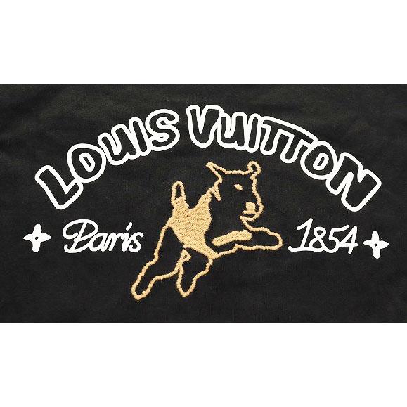 LOUIS VUITTON ルイヴィトン JUMPING DOG EMBROIDERED T SHIRT LOUIS VUITTON ルイヴィトン JUMPING DOG EMBROIDERED T SHIRT