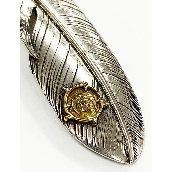 ワシミタロウ 鷲見太郎 L OLD FEATHER 02 S K18 EAGLE METAL オールド  