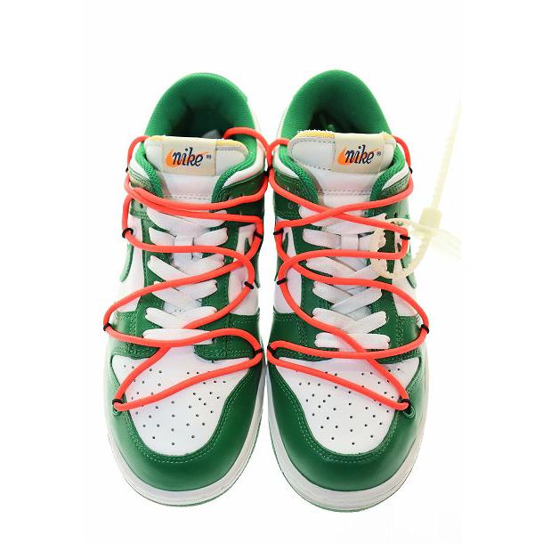 NIKE（ナイキ） × OFF-WHITE DUNK LOW WHITE PINE-GREEN 24cm