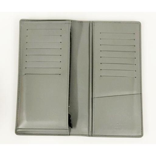 LOUIS VUITTON 二つ折り長財布 モノグラム シャドウ ブラザ グレー