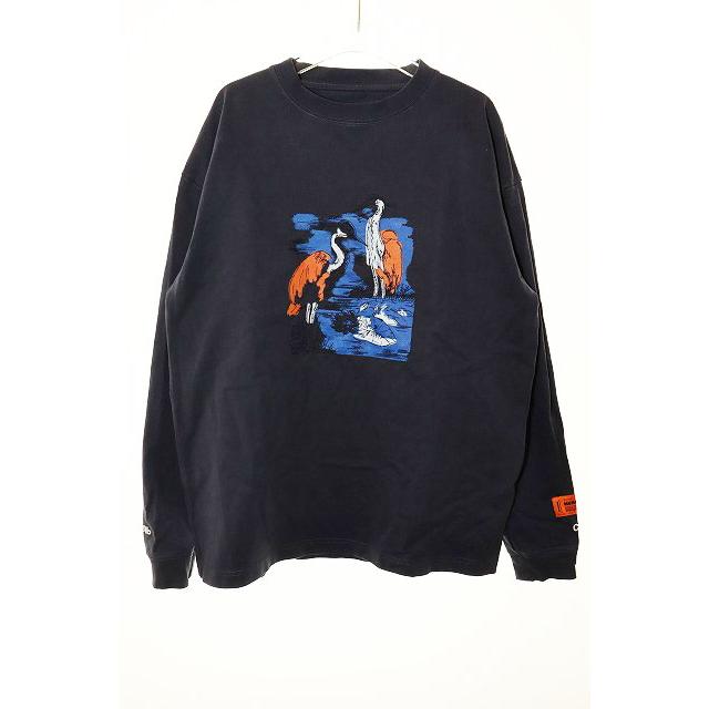 ヘロンプレストン HERON PRESTON 20AW PRINT L/S TEE NAVY S 