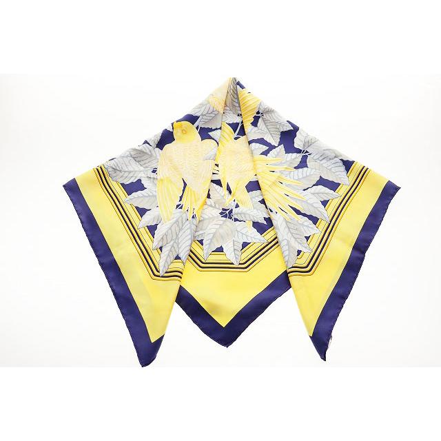 エルメス　スカーフ　オウム　シルク　カレ90　Les Perroquets HERMES（エルメス） スカーフ カレ90 LES PERROQUETS オウム シルク