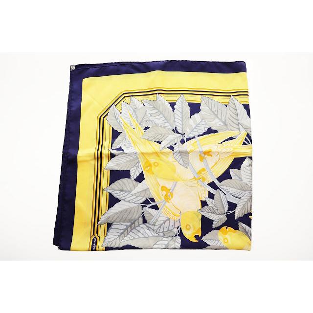 HERMES（エルメス） カレ90 Les Perroquets スカーフ オウム シルク