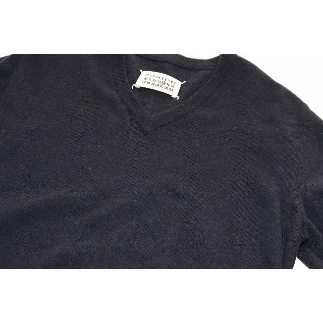 メゾンマルジェラ Maison Margiela 11AW エルボーパッチ Vネック 