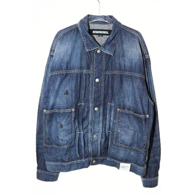 ネイバーフッド NEIGHBORHOOD 24SS WASHED LIGHTWEIGHT DENIM JACKET L 