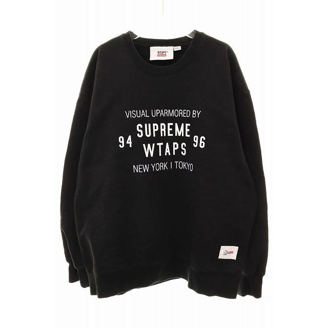 シュプリーム SUPREME × WTAPS 21AW CREWNECK SWEAT L ダブルタップス 