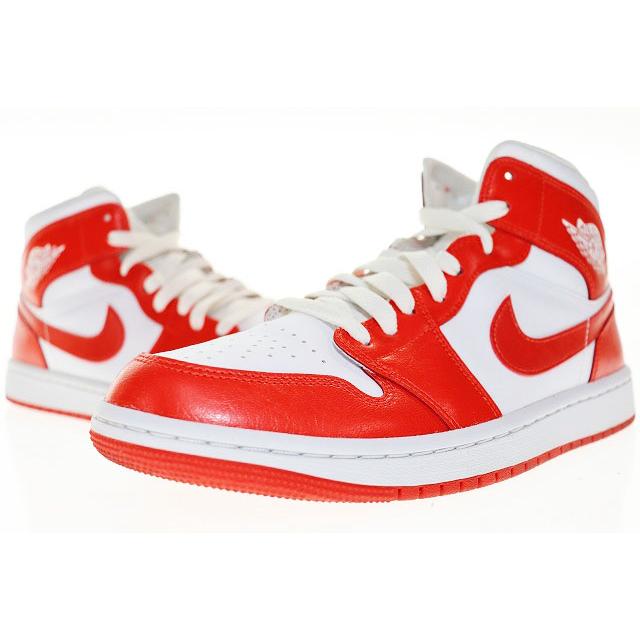 NIKE ナイキ WMNS AIR JORDAN 1 MID HABANERO RED 26.5cm BQ6472-116 