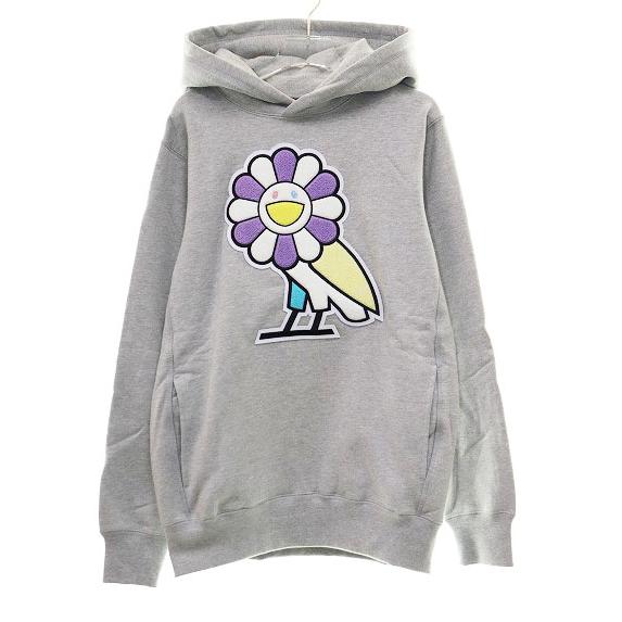 OVO × MURAKAMI TAKASHI HOODIE GRAY XS 村上隆 カイカイキキ フーディ 