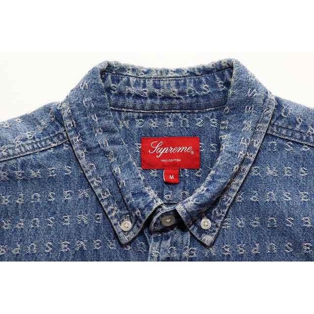 Supreme シュプリーム SUPREME 20SS JACQUARD LOGOS DENIM SHIRT M 