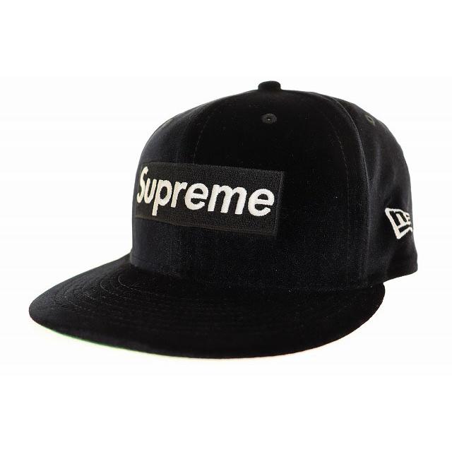 Supreme（シュプリーム） × NEW ERA 22AW VELOUR BOX LOGO BLACK 7 3/8