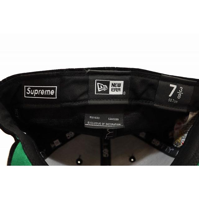 Supreme（シュプリーム） × NEW ERA 22AW VELOUR BOX LOGO BLACK 7 3/8
