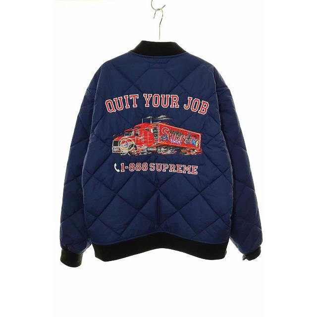 シュプリーム SUPREME 21AW QUIT YOUR JOB QUILTED WORK JACKET 3M  
