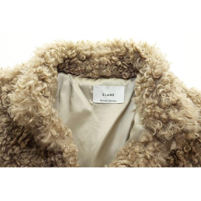 クラネ CLANE × TANAKA MINAMI 22AW CURL FUR SHORT COAT 1 13104-0612 