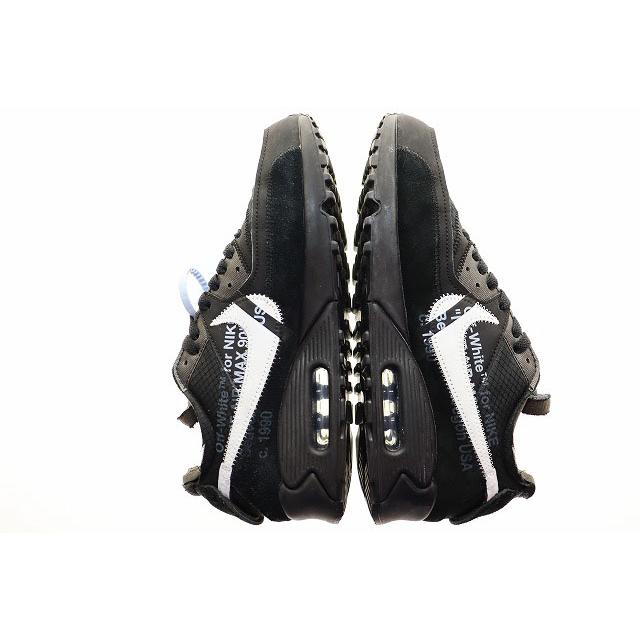 NIKE ナイキ × OFF-WHITE THE 10 AIR MAX 90 BLACK 27cm AA7293-001
