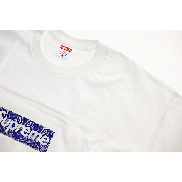 Supreme bandana box logo Tシャツ ホワイト　19aw Supreme（シュプリーム） SUPREME 19AW BANDANA BOX LOGO TEE WHITE XL