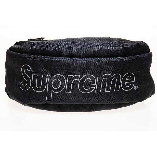 シュプリーム SUPREME 18AW WAIST BAG BLACK ウエストバッグ ボディ 