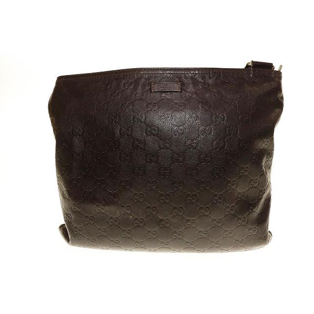 GUCCI（グッチ） GUCCI GG シマレザー ショルダーバッグ 201446 ワン