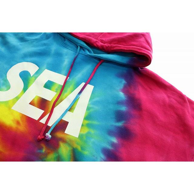 ウィンダンシー WIND AND SEA PULLOVER PARKA TIEDYE XL ロゴプリント