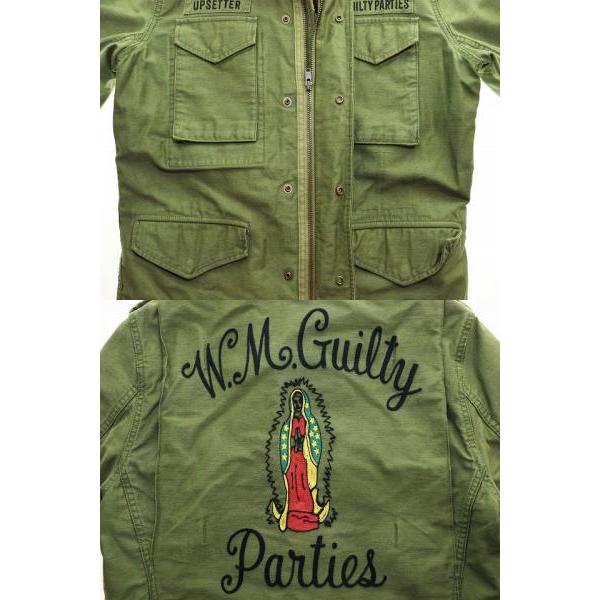 wacko maria m65 ミリタリージャケット裏地刺繍