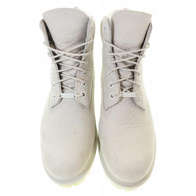 Timberland ホワイトレザー ワークブーツ ティンバーランド ホワイトレザーブーツ - メルカリ