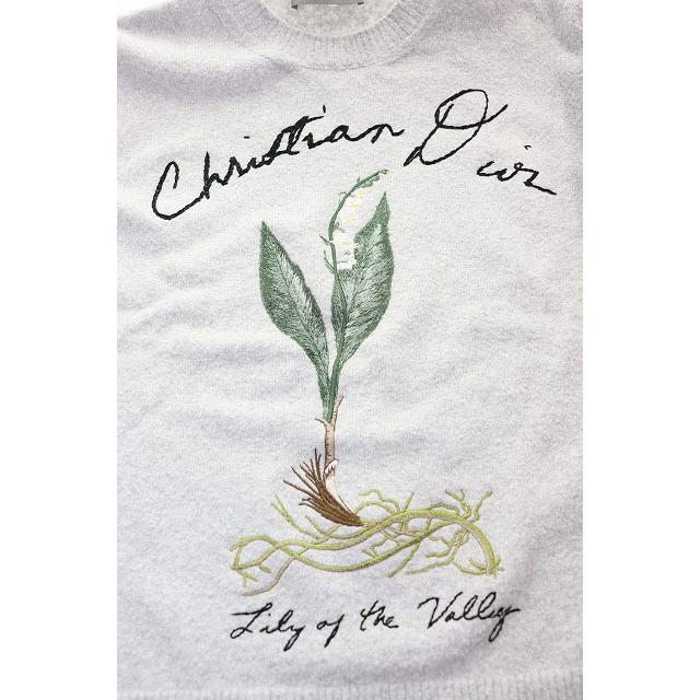 ディオール  493M649AT864 Lily of the Valley 刺繍ニット メンズ XL ディオール Dior Lily of the Valley ニット セーター Sサイズ