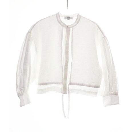 HYKE バルーンスリーブブラウス ホワイト ハイク HYKE BALLOON SLEEVE BLOUSE WHITE 2 15207 バルーン