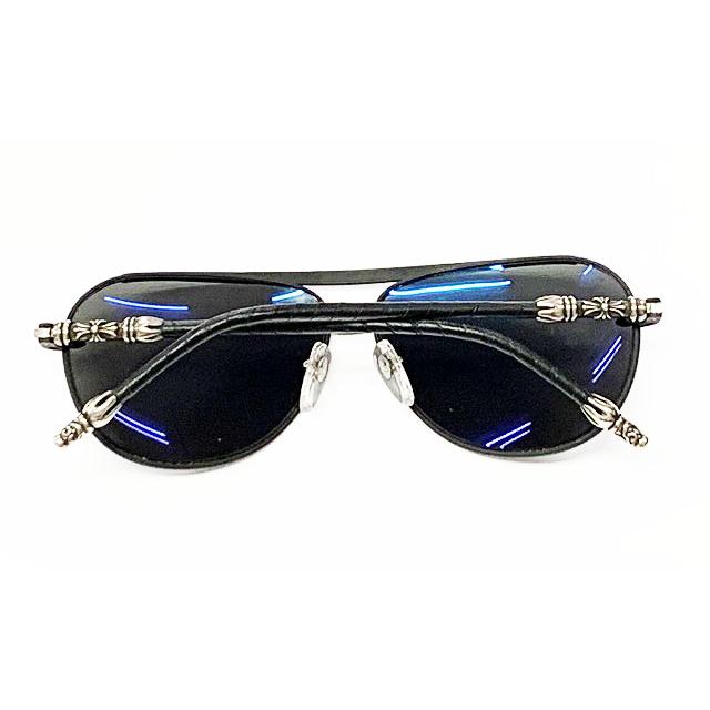 【中古】クロムハーツ CHROME HEARTS MUNCHER サングラス ティアドロップ アイウェア ブラック ☆AA★ ▲■ 250301 CHROME HEARTS（クロムハーツ） CHROME HEARTS MUNCHER サングラス