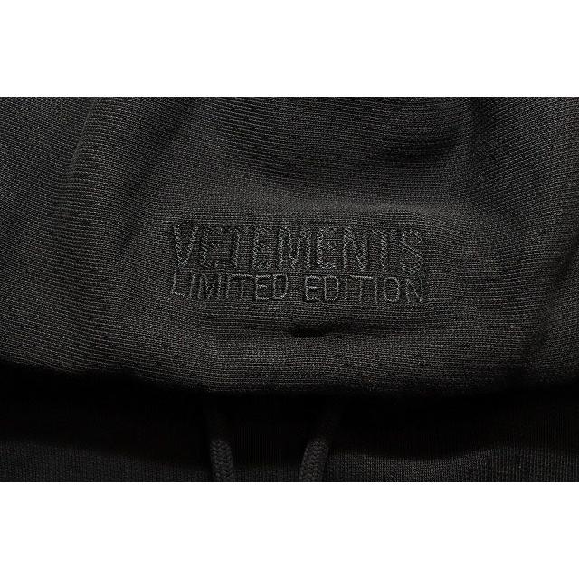 ヴェトモン VETEMENT 21SS LOGO PATCH HOODIE BLACK S UE51TR550B ロゴ  