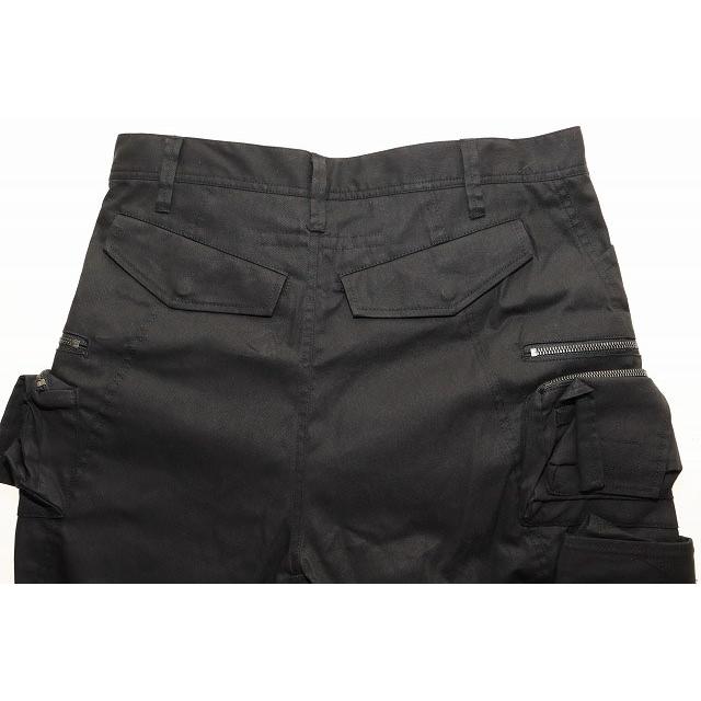 ユリウス JULIUS 25SS COTTON NYLON TWILL CARGO PANTS BLACK SIZE 3