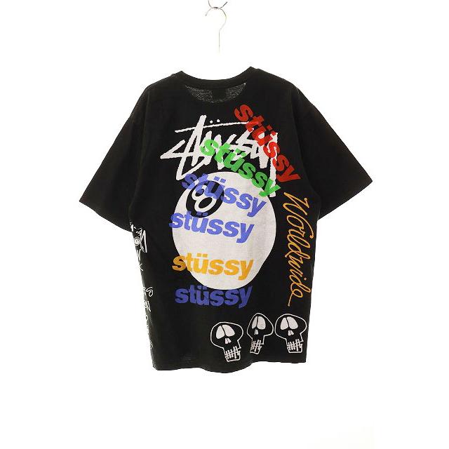 【良品 ピグメントダイ M】ステューシー テストストライク 8ボール Tシャツ. STUSSY ステューシー TEST STRIKE PIGMENT DYED TEE BLACK M