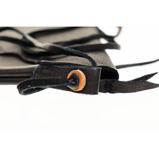 ウィズリミテッド WHIZLIMITED ELKSKIN SHOULDER BAG BLACK エルク 