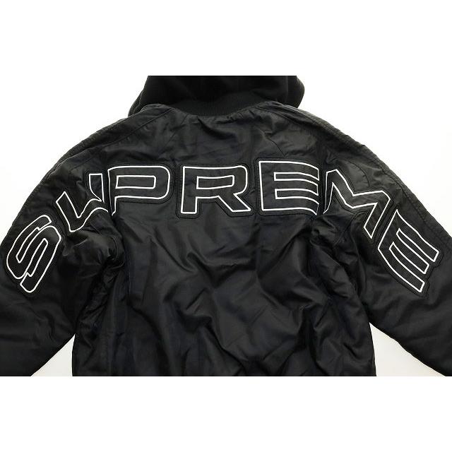 Supreme（シュプリーム） SUPREME 24SS HOODED STADIUM JACKET BLACK M