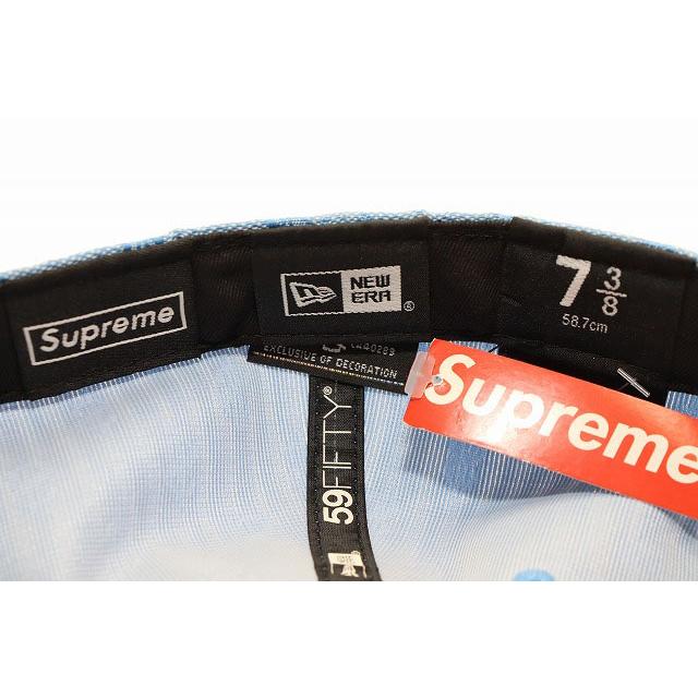 Supreme（シュプリーム） × NEWERA 18SS MONOGRAM BOX LOGO BLUE 7 3/8