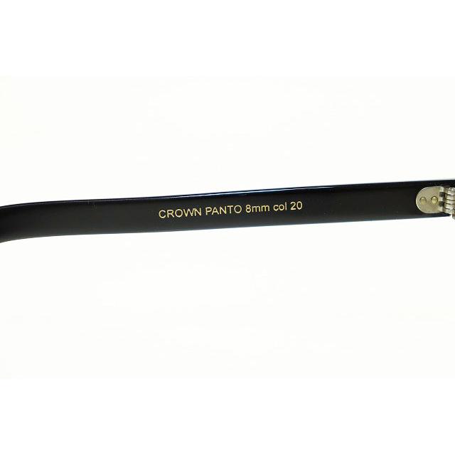 LESCA CROWN PANTO 8mm col 20 BLACK レスカ ルネティエ アイウェア 