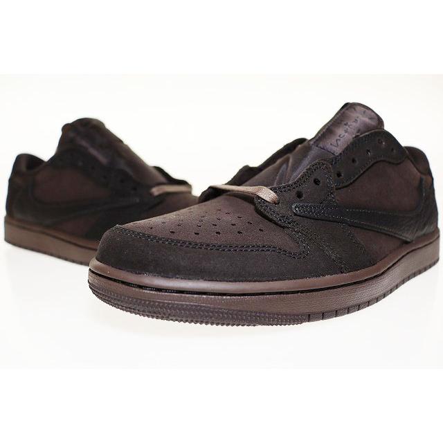 【中古】ナイキ NIKE × TRAVIS SCOTT AIR JORDAN 1 LOW OG SP VELVET BROWN 27?p DM7866-202 AJ1 ☆AA★▲■250712 NIKE（ナイキ） × TRAVIS SCOTT AIR JORDAN 1 LOW OG SP VELVET BROWN