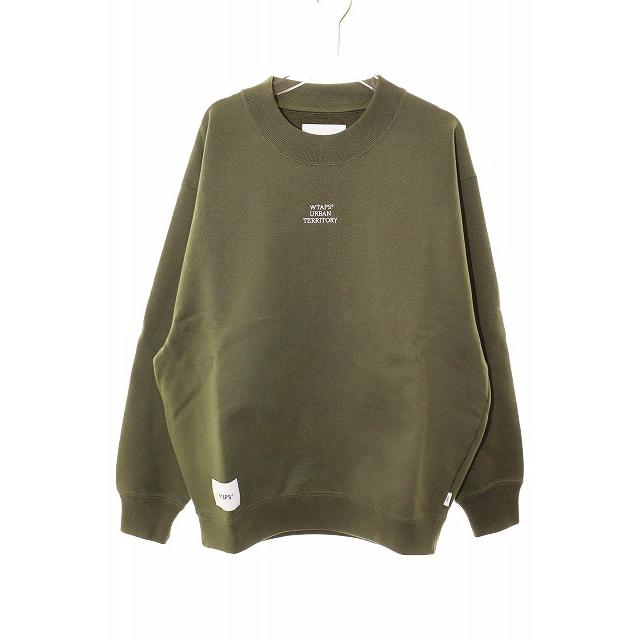 ダブルタップス WTAPS 24AW 青山店限定 フロントロゴ クルーネック 
