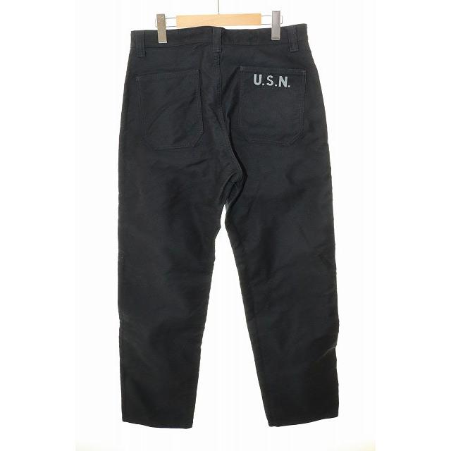 リアルマッコイズ U.S.N. N-1 デッキトラウザーズ Lサイズ ザリアルマッコイズ THE REAL McCOY'S USN N-1 TROUSERS MODIFY BLACK