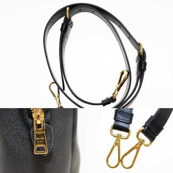 PRADA プラダ CERVO 2WAY BLACK 1BA344 ハンドバッグ ショルダー