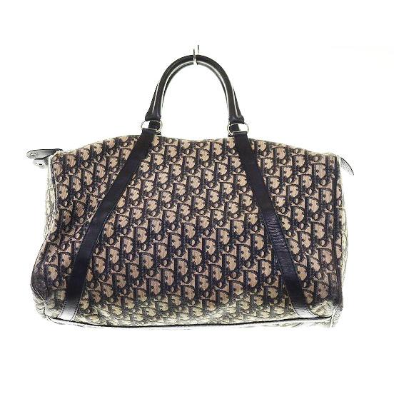 クリスチャンディオール トロッター ボストンバッグ ロゴ 旅行鞄 ハンドバッグ Christian Dior クリスチャンディオール トロッター柄 ロゴ