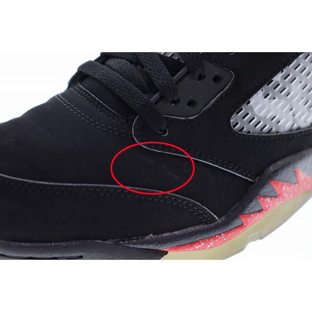 NIKE ナイキ AIR JORDAN 5 RETRO SUPREME BLACK 27.5cm 824371