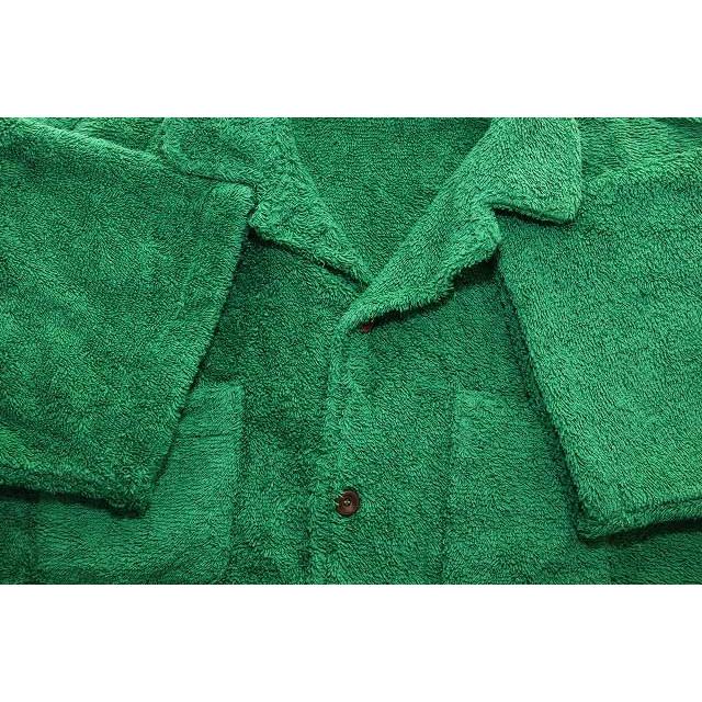 ヒューマンメイド HUMAN MADE PILE ALOHA SHIRT GREEN L パイル